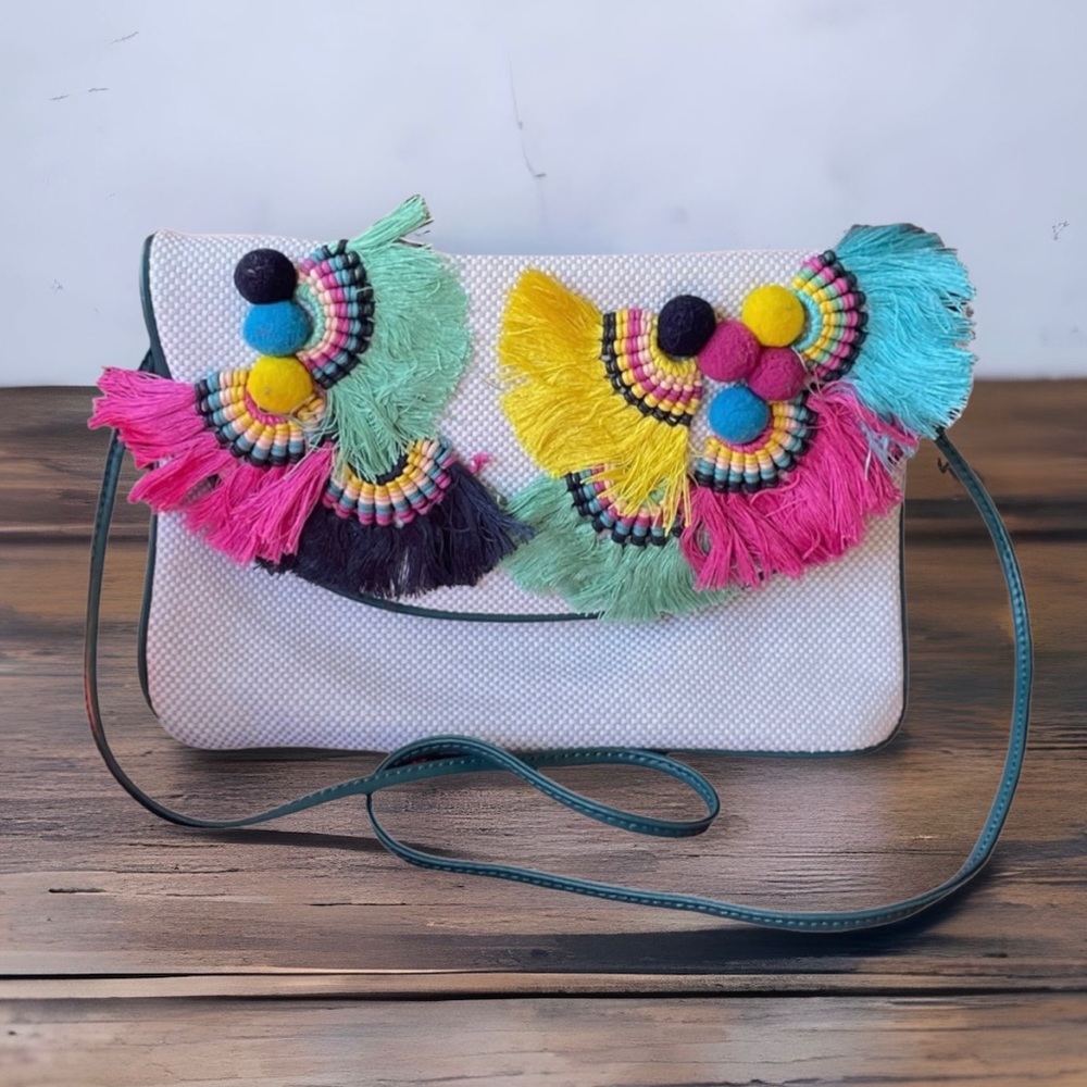Vince Camuto Wittan canvas convertible clutch
